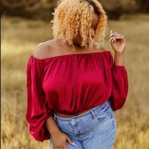 Wine And Dine Off Shoulder Top